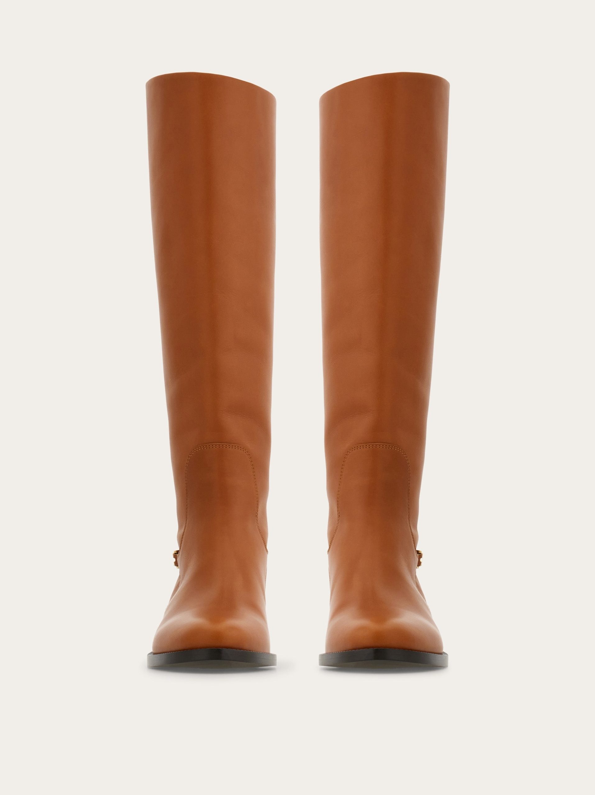 Ferragamo F buckle knee boot - Image 6